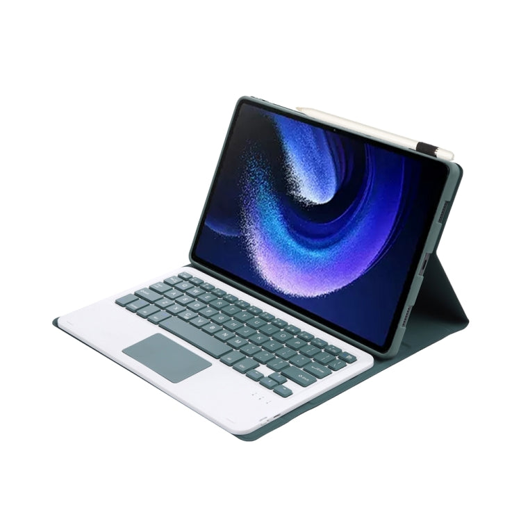 For Xiaomi Pad 6 / Pad 6 Pro A0N7-A Lambskin Texture Ultra-thin Bluetooth Keyboard Leather Case with Touchpad