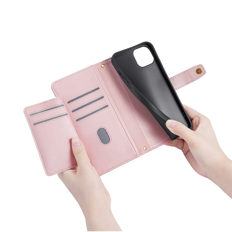 For Samsung Galaxy A54 5G Sheep Texture Cross-body Zipper Wallet Leather Phone Case