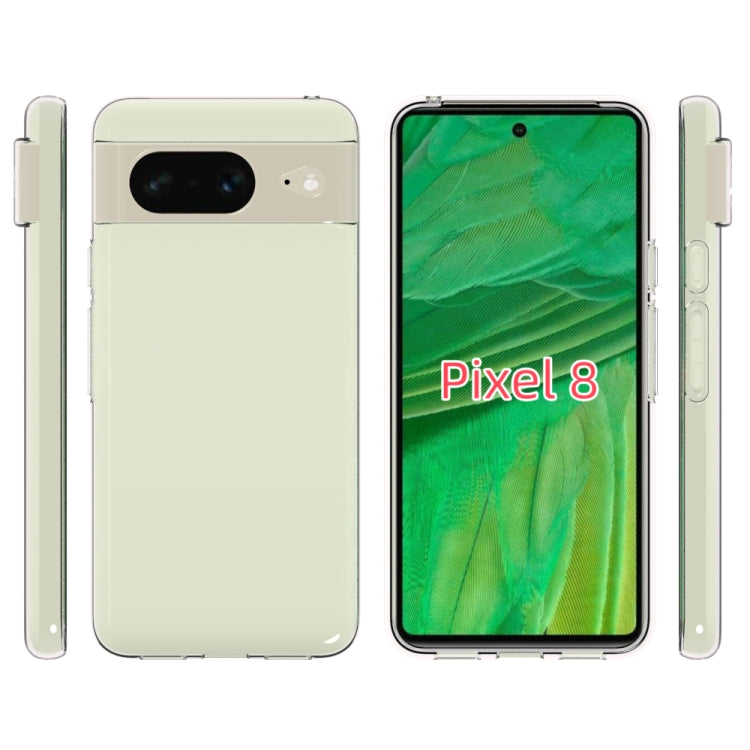For Google Pixel 8 Waterproof Texture TPU Phone Case(Transparent)