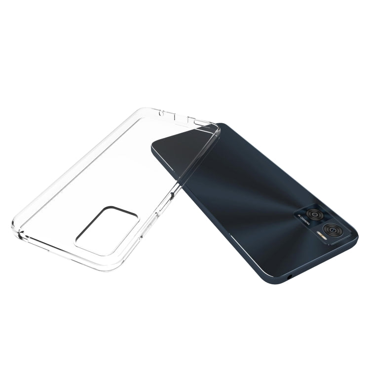 For Motorola Moto E22 Waterproof Texture TPU Phone Case(Transparent)