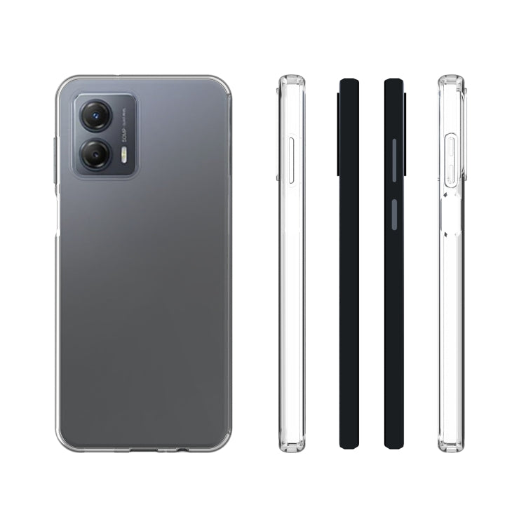 For Motorola Moto G53 5G Waterproof Texture TPU Phone Case(Transparent)