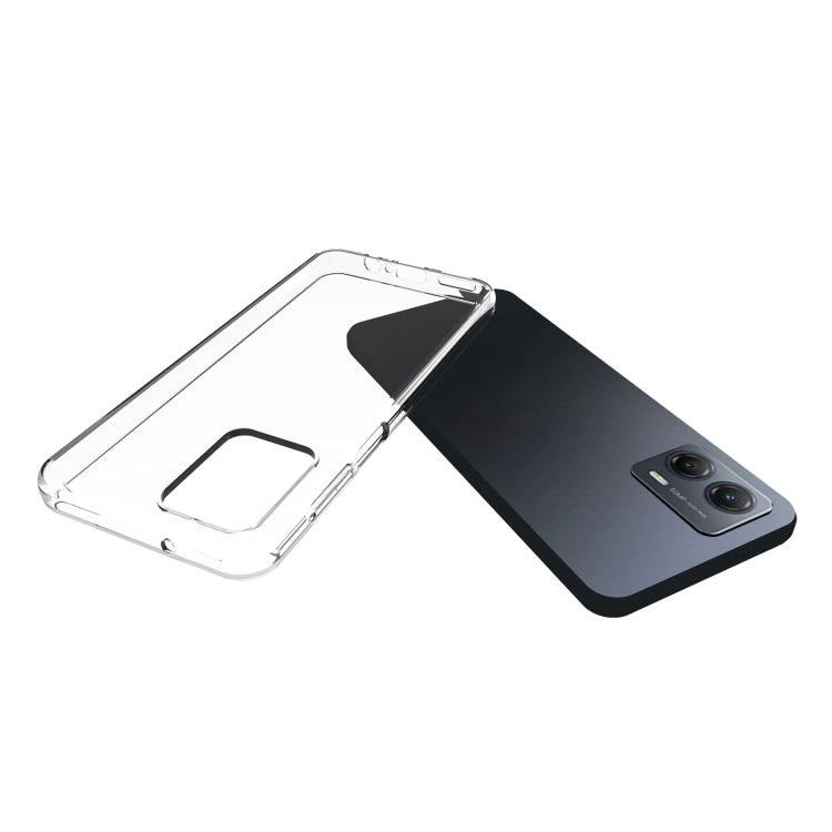 For Motorola Moto G53 5G Waterproof Texture TPU Phone Case(Transparent)