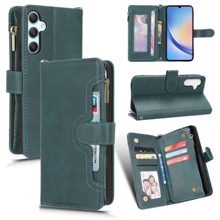 For Samsung Galaxy A34 5G Litchi Texture Zipper Leather Phone Case