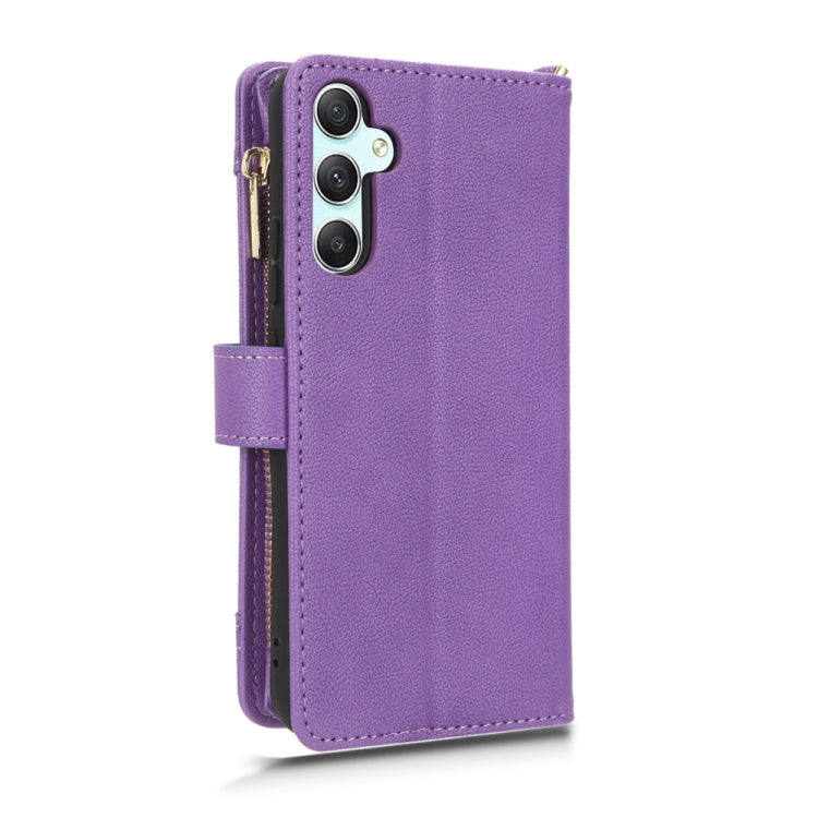 For Samsung Galaxy A34 5G Litchi Texture Zipper Leather Phone Case