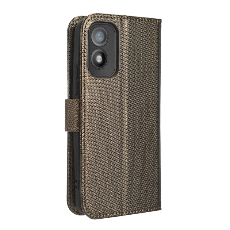 For Itel A18 Diamond Texture Leather Phone Case
