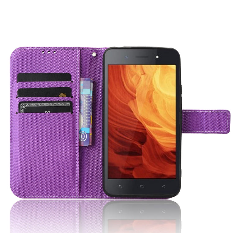 For Itel A18 Diamond Texture Leather Phone Case