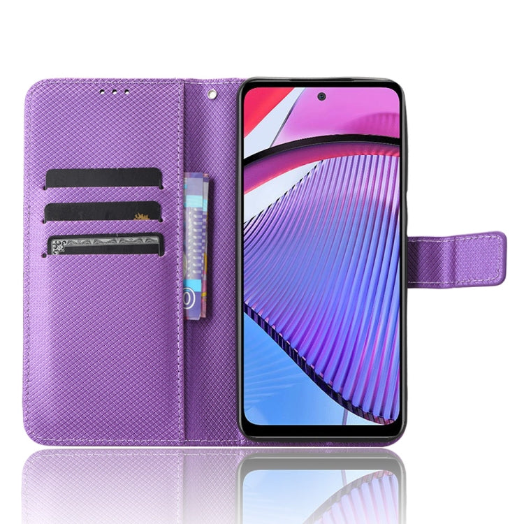 For Motorola Moto G Power 2023 Diamond Texture Leather Phone Case