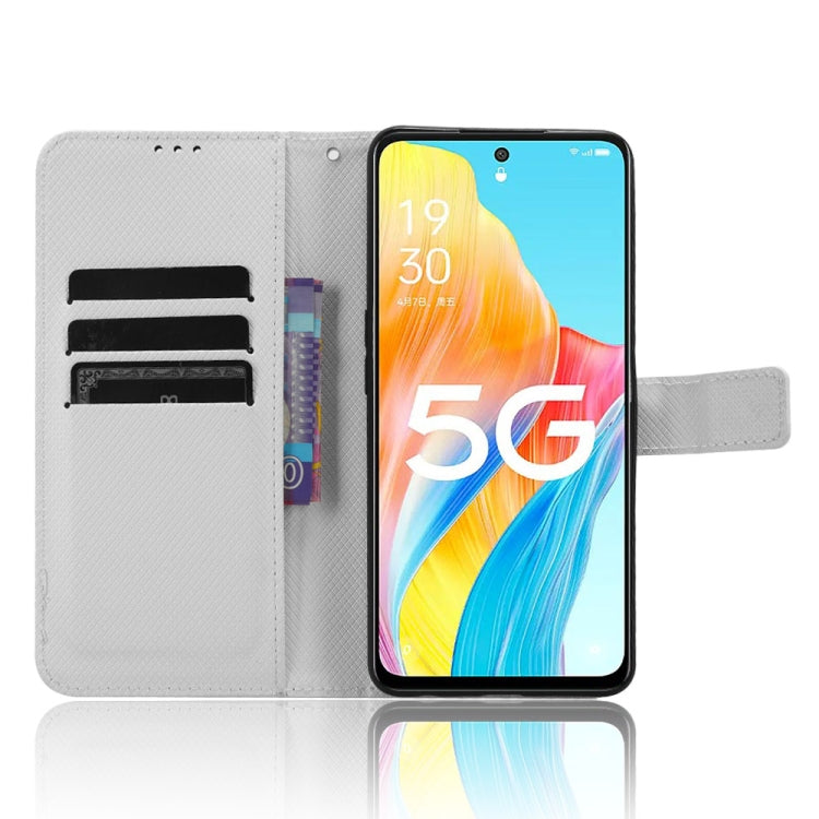 For OPPO A1 5G Diamond Texture Leather Phone Case