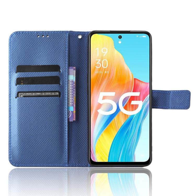 For OPPO A1 5G Diamond Texture Leather Phone Case