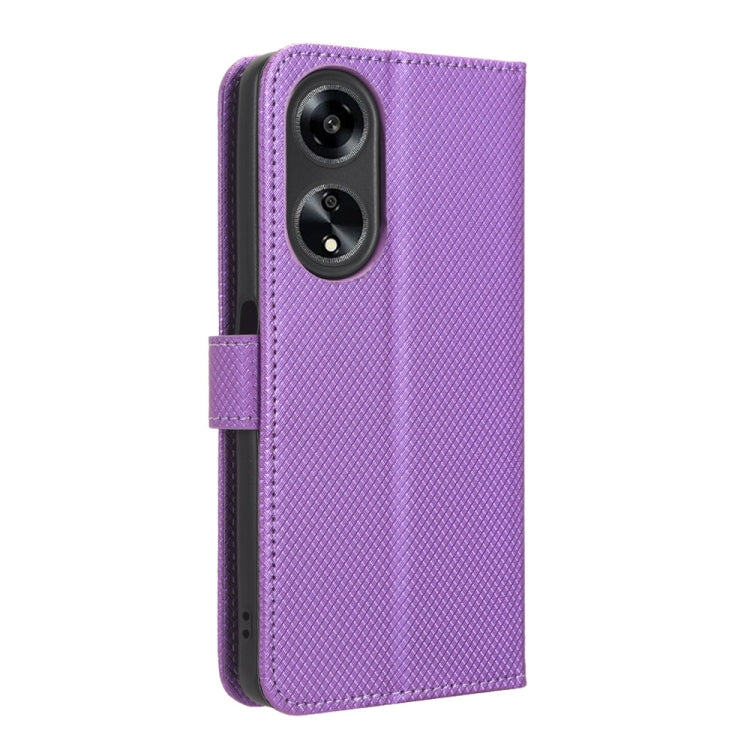 For OPPO A1 5G Diamond Texture Leather Phone Case