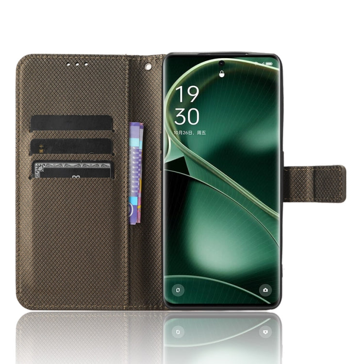For OPPO Find X6 Diamond Texture Leather Phone Case