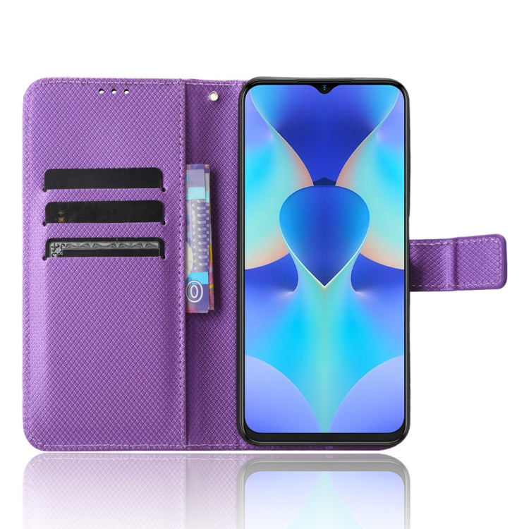 For Tecno Spark 10 4G Diamond Texture Leather Phone Case