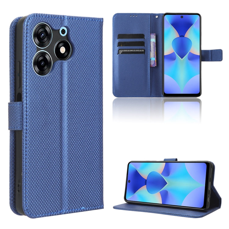 For Tecno Spark 10 Pro / K17 Diamond Texture Leather Phone Case
