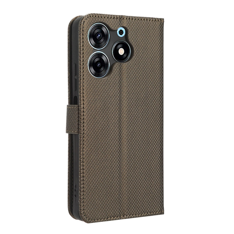 For Tecno Spark 10 Pro / K17 Diamond Texture Leather Phone Case