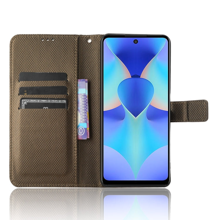 For Tecno Spark 10 Pro / K17 Diamond Texture Leather Phone Case