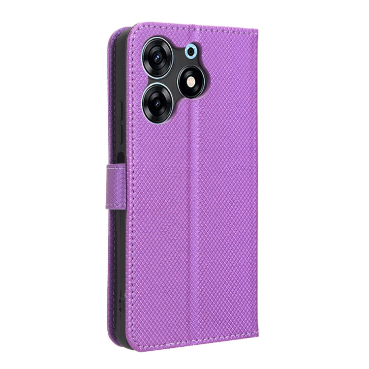 For Tecno Spark 10 Pro / K17 Diamond Texture Leather Phone Case
