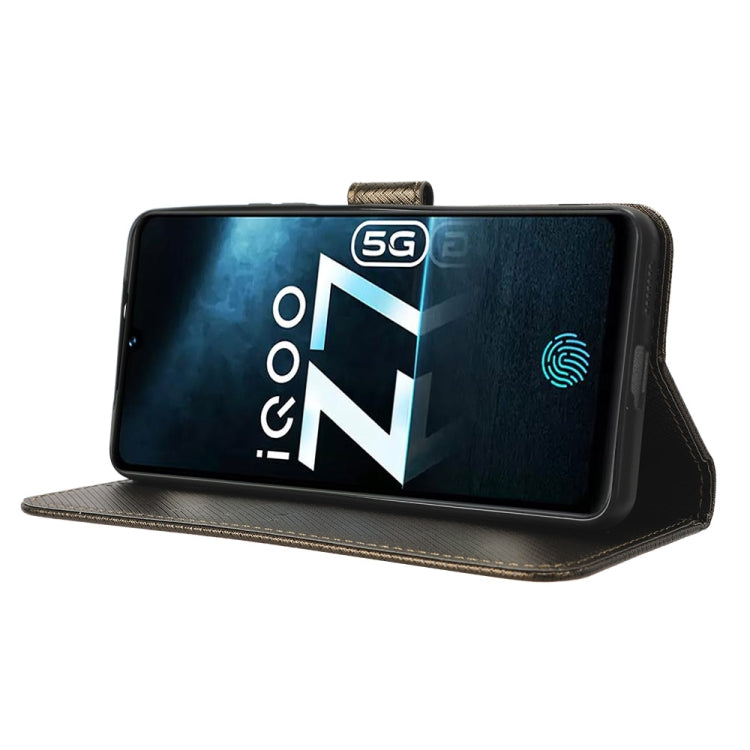 For vivo iQOO Z7x Diamond Texture Leather Phone Case