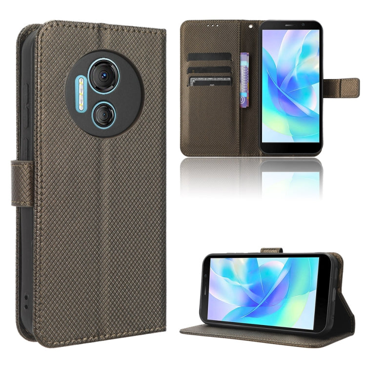 For Doogee X97 / X97 Pro Diamond Texture Leather Phone Case