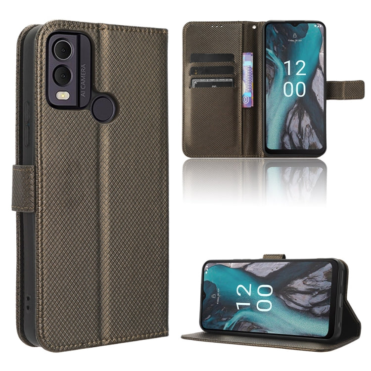 For Nokia C22 Diamond Texture Leather Phone Case