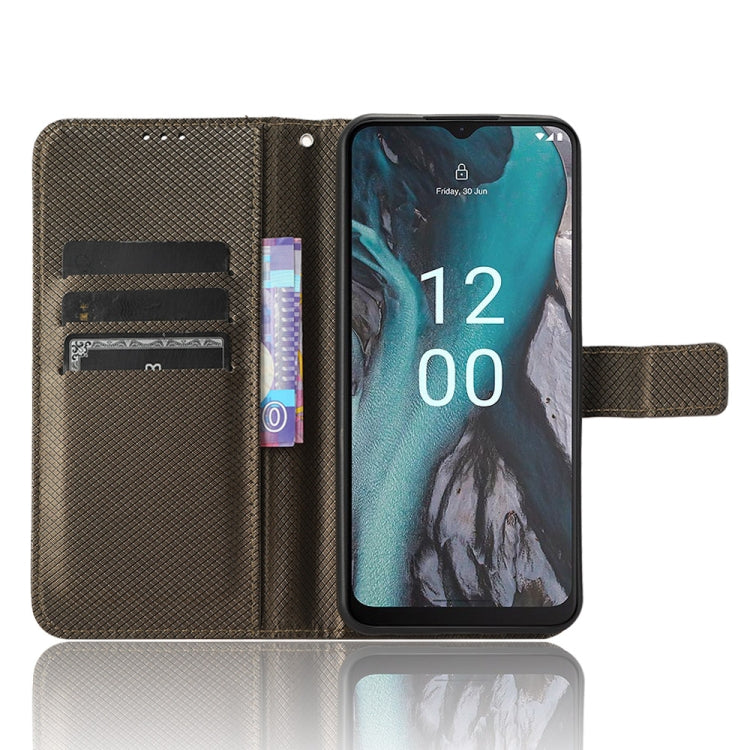 For Nokia C22 Diamond Texture Leather Phone Case