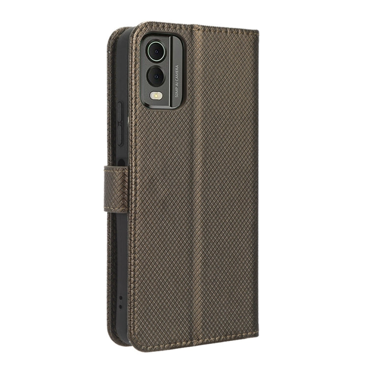 For Nokia C32 4G Diamond Texture Leather Phone Case