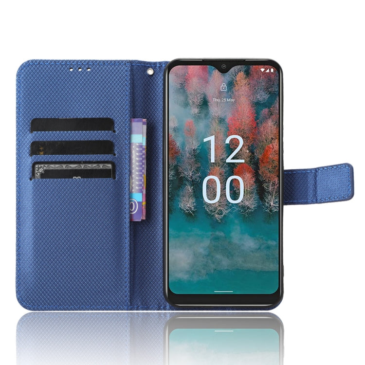 For Nokia C12 Diamond Texture Leather Phone Case