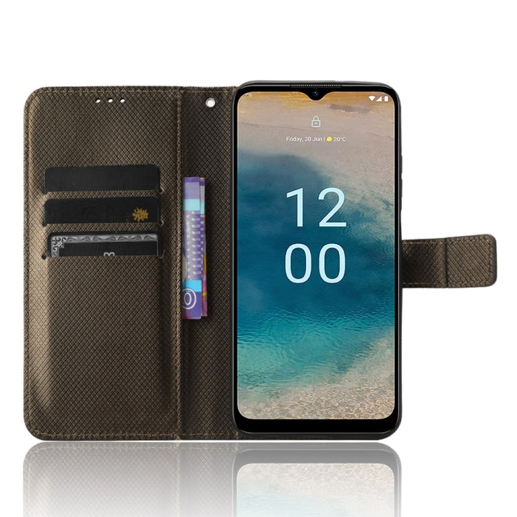 For Nokia G22 4G Diamond Texture Leather Phone Case