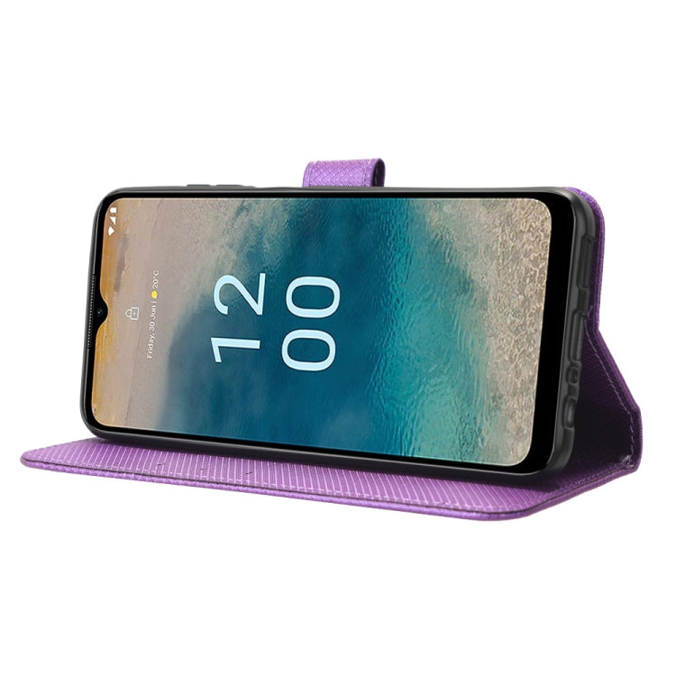 For Nokia G22 4G Diamond Texture Leather Phone Case