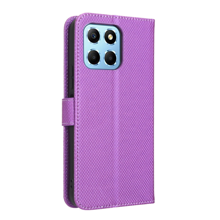 For Honor 70 Lite / X6 4G Diamond Texture Leather Phone Case