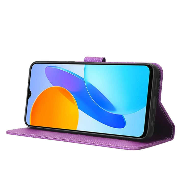 For Honor 70 Lite / X6 4G Diamond Texture Leather Phone Case