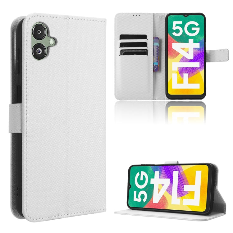 For Samsung Galaxy F14 Global Diamond Texture Leather Phone Case