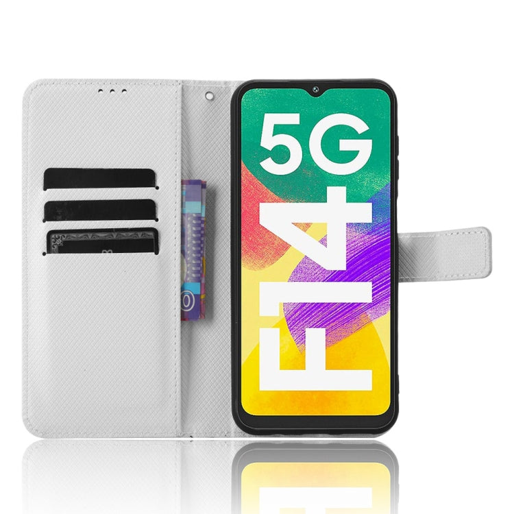 For Samsung Galaxy F14 Global Diamond Texture Leather Phone Case