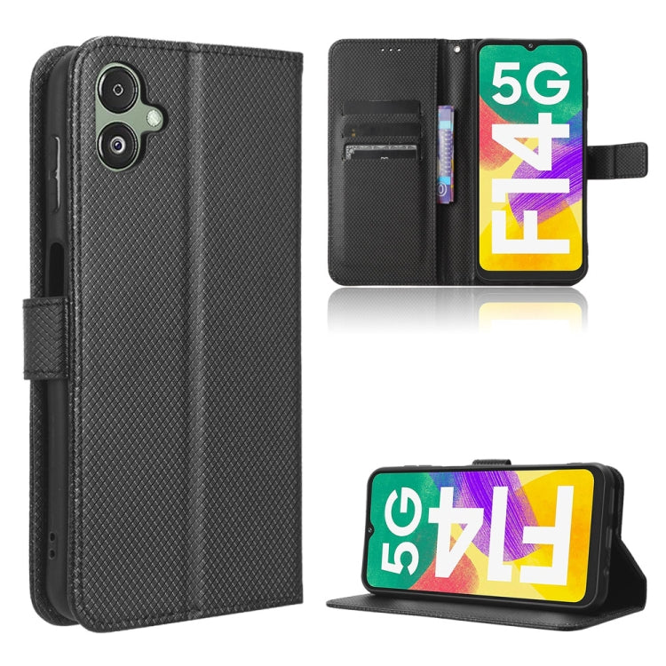 For Samsung Galaxy F14 Global Diamond Texture Leather Phone Case
