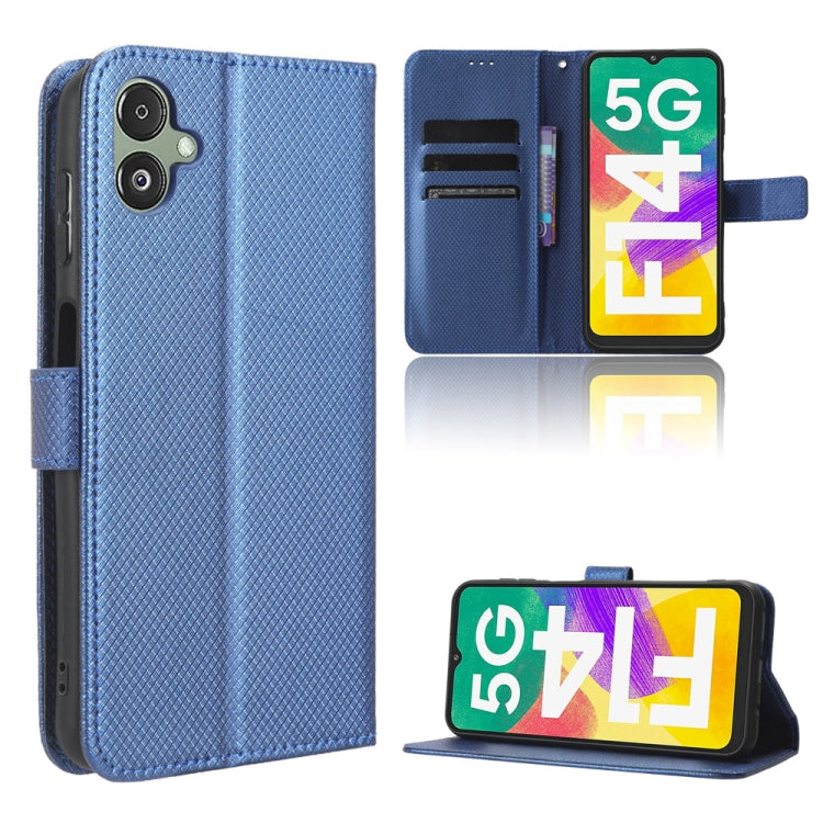 For Samsung Galaxy F14 Global Diamond Texture Leather Phone Case