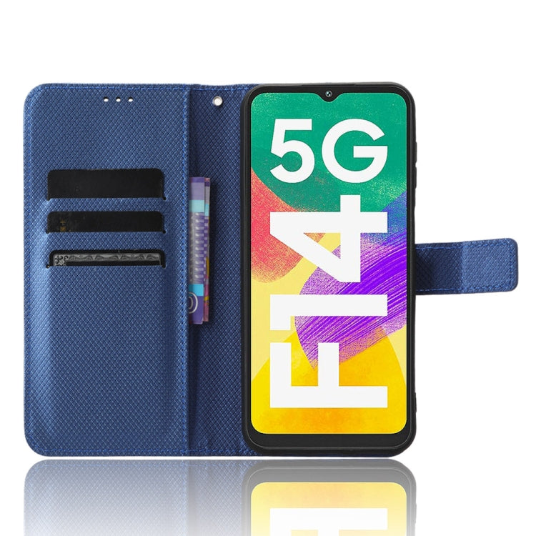 For Samsung Galaxy F14 Global Diamond Texture Leather Phone Case