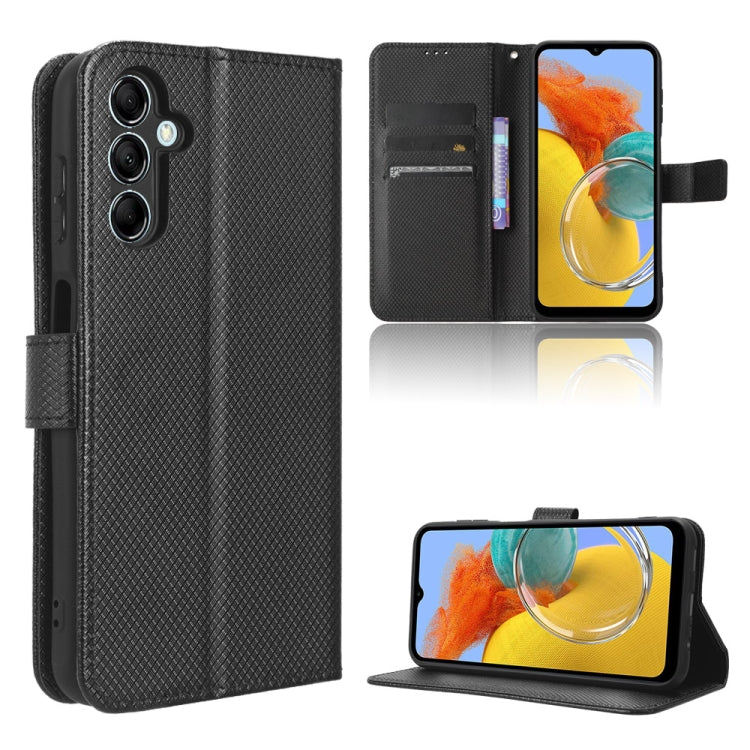 For Samsung Galaxy M14 5G Diamond Texture Leather Phone Case