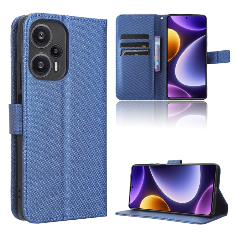 For Xiaomi Redmi Note 12 Turbo 5G Diamond Texture Leather Phone Case