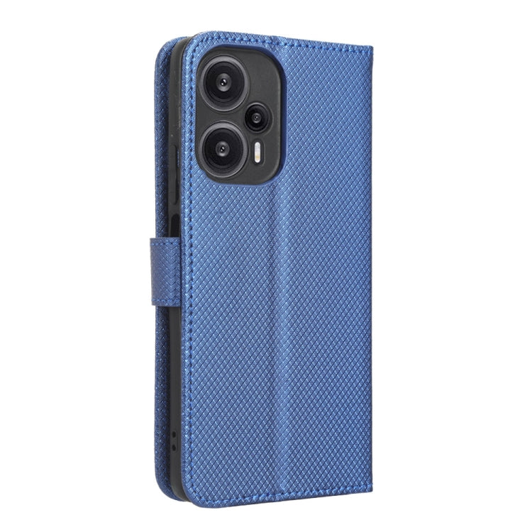 For Xiaomi Redmi Note 12 Turbo 5G Diamond Texture Leather Phone Case