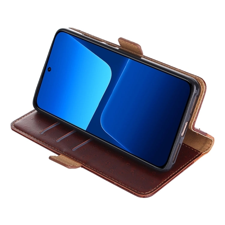 For Xiaomi Redmi Note 12 Turbo Ostrich Texture Horizontal Flip Leather Phone Case