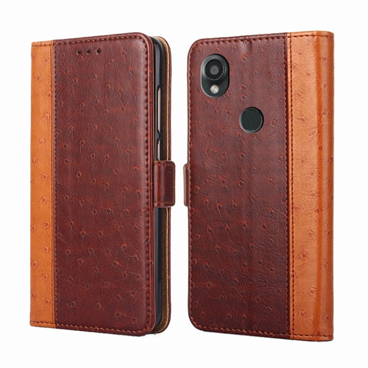 For Kyocera Digno SX3-KYG02 Ostrich Texture Horizontal Flip Leather Phone Case