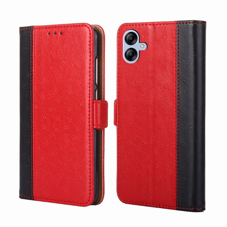 For Samsung Galaxy A04e 4G Ostrich Texture Horizontal Flip Leather Phone Case