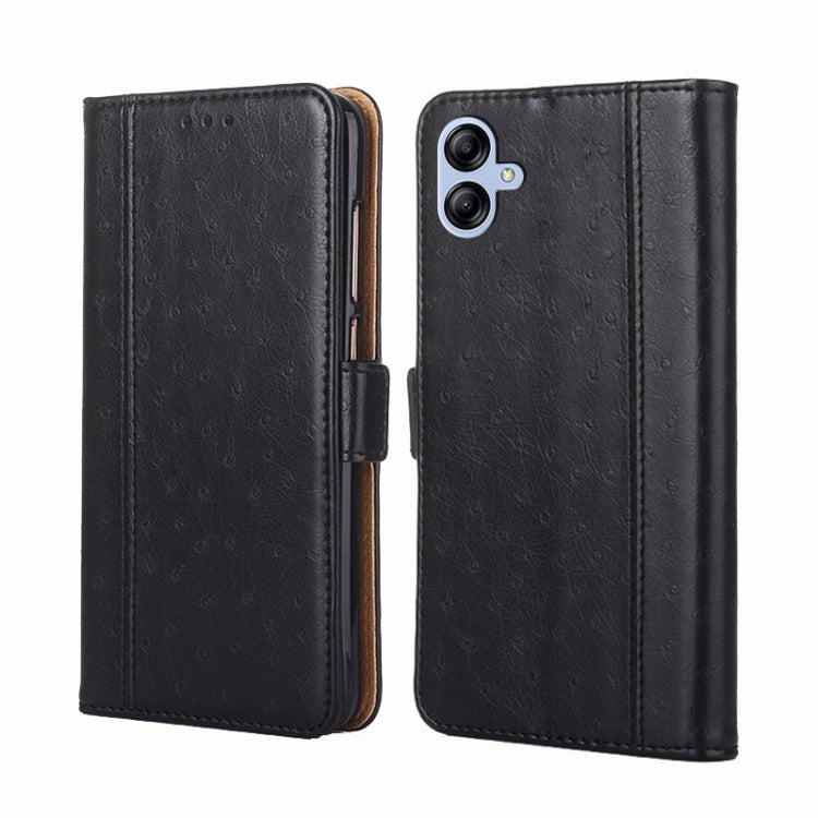 For Samsung Galaxy A04e 4G Ostrich Texture Horizontal Flip Leather Phone Case
