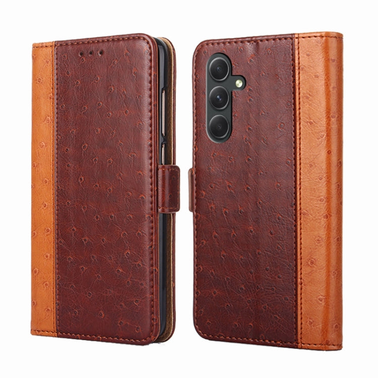For Samsung Galaxy A54 5G Ostrich Texture Horizontal Flip Leather Phone Case