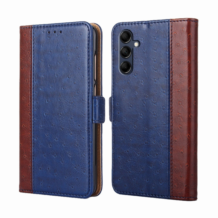 For Samsung Galaxy M14 5G Ostrich Texture Horizontal Flip Leather Phone Case