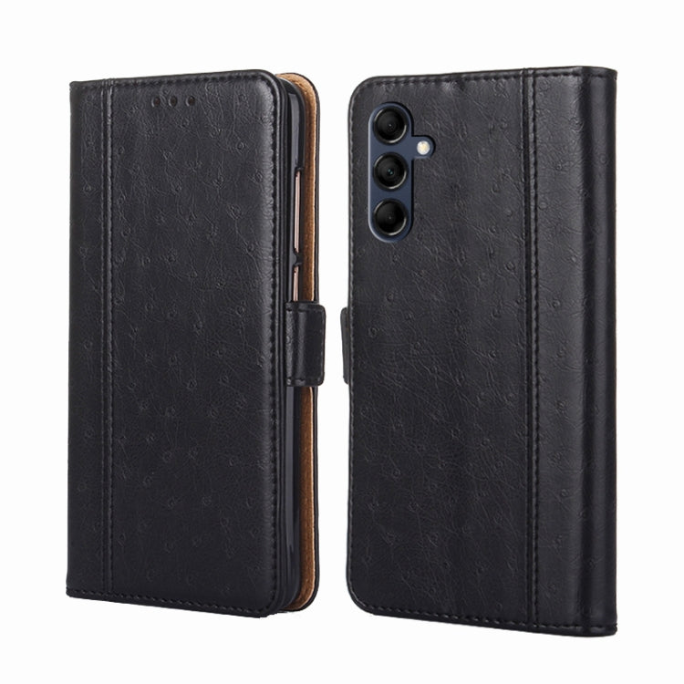 For Samsung Galaxy M14 5G Ostrich Texture Horizontal Flip Leather Phone Case