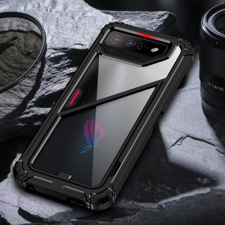 For Asus ROG Phone 7 / 7 Ultimate PC + TPU Shockproof Phone Case with Magnetic Holder