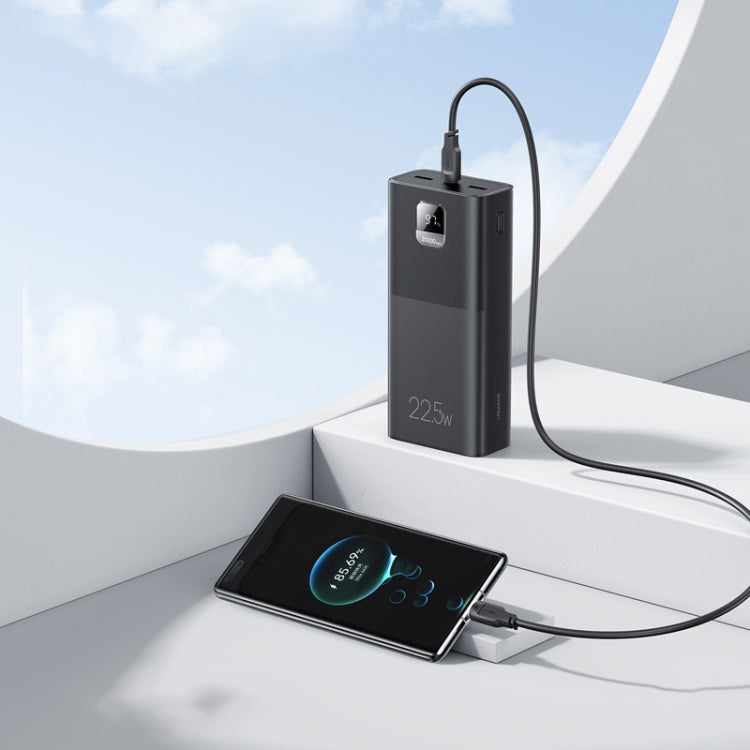USAMS CD191 PB68 30000mAh 22.5W Digital Display Fast Charge Power Bank(Black)