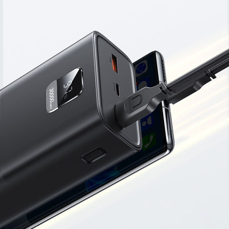 USAMS CD191 PB68 30000mAh 22.5W Digital Display Fast Charge Power Bank(Black)