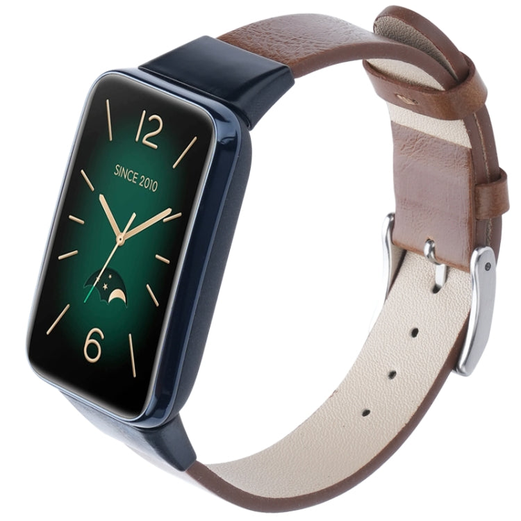 For Xiaomi Mi Band 7 Pro Leather Texture Replacement Watch Band