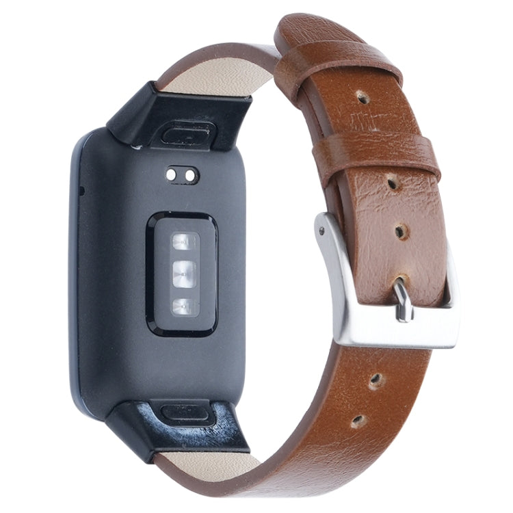 For Xiaomi Mi Band 7 Pro Leather Texture Replacement Watch Band